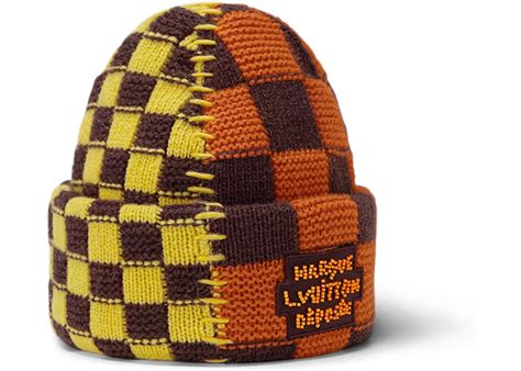 louis vuitton damier pop split beanie|louis vuitton petit damier beanie.